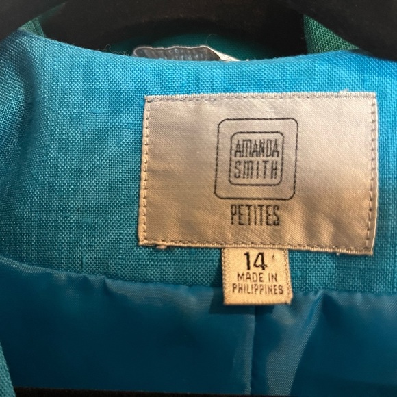 Vintage 80s Electric Blue Top - Picture 5 of 5